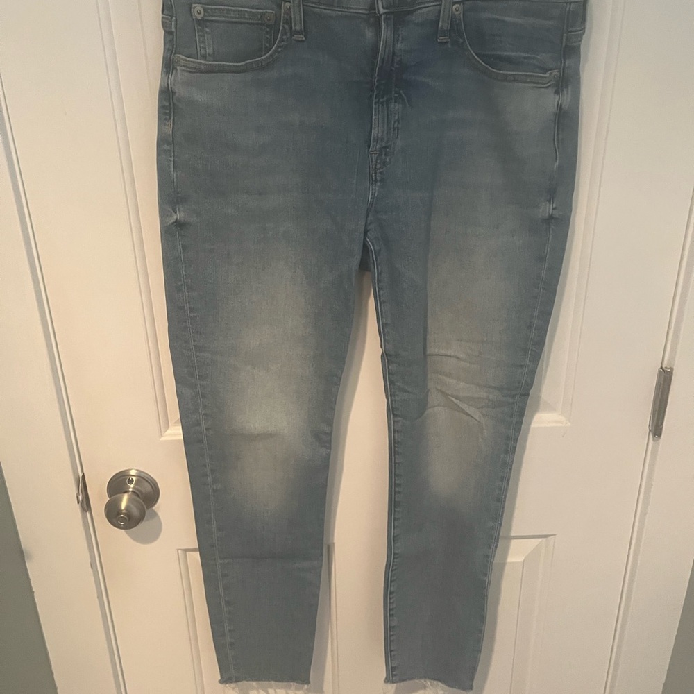 J. Crew 9” Toothpick size 30 Denim Jeans